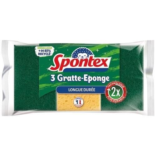 Sponges - SPONTEX - Pack of 3 - Long-lasting scouring