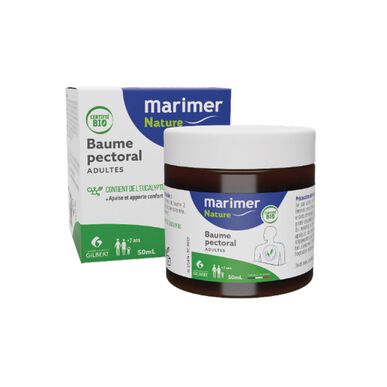 Marimer Nature Baume Pectoral Balm aikuisille Hengitysteiden tukkoisuuden lievitys 50 ml 50 ml