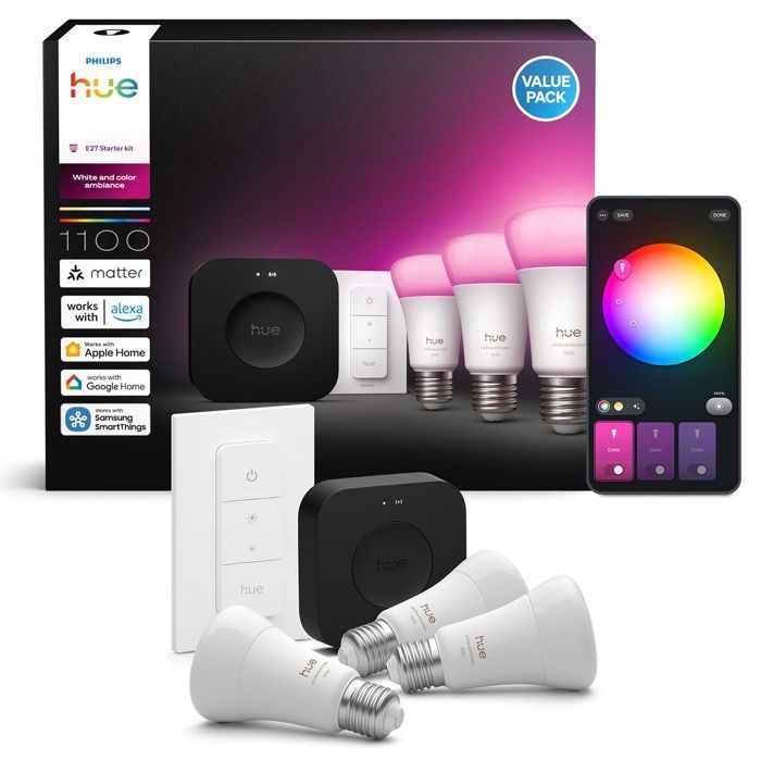 Philips Hue Hue WCA A60 E27 3KIT sw Pro EU Smart Bulbs