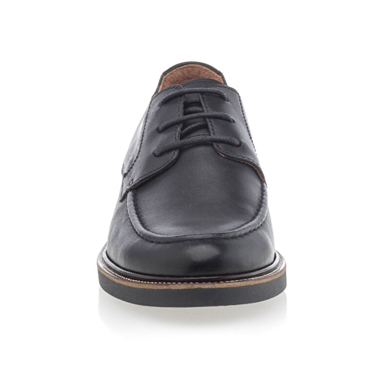 Czarne buty damskie sznurowane / buty typu derby
