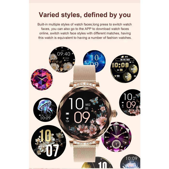Women's Gold Smartwatch - 1.43