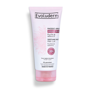 Evoluderm Vaaleanpunainen Savi Kasvonaamio 100 ml