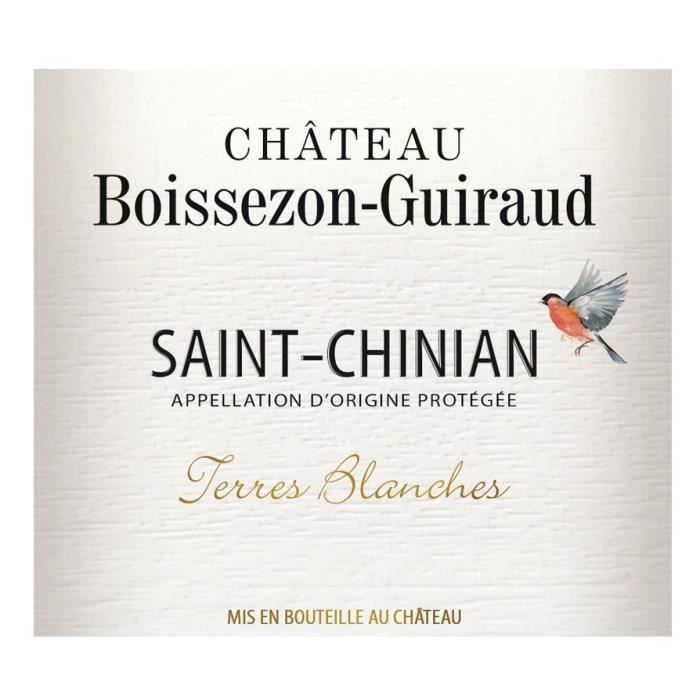 Château Boissezon-Guiraud Terres Blanches 2024 Saint-Chinian - Vino Tinto Languedoc