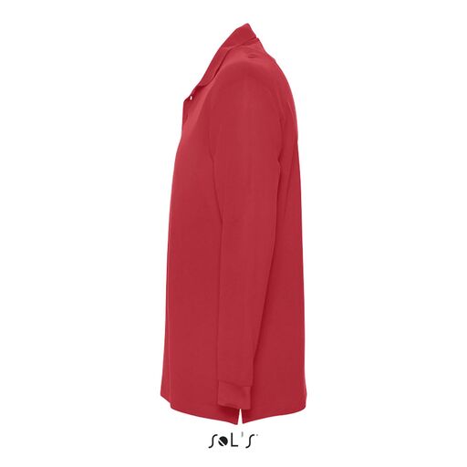 Polo à manches longues en piqué étoilé pour hommes