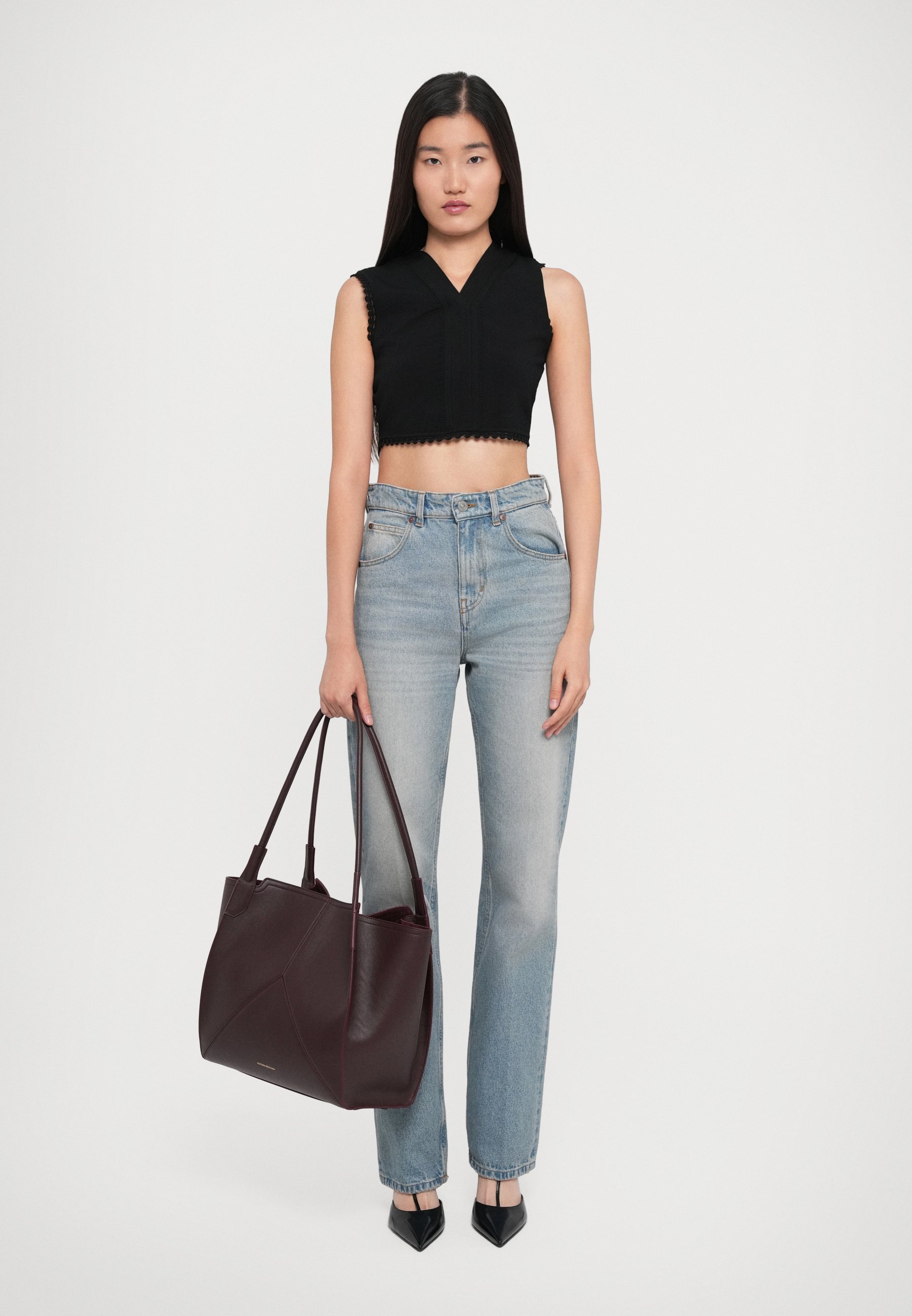 Victoria Beckham SMALL VICTORIA - Tragetasche - bordeauxrot