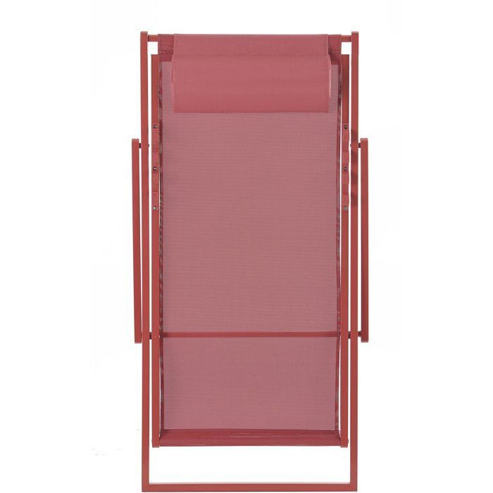 Chilienne PAROS - Structure en acier - L 63 x P 104 x H 85 cm - Terracotta
