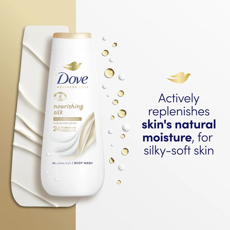 Dove Advanced Care Nourishing Silk хидратантни гел за туширање