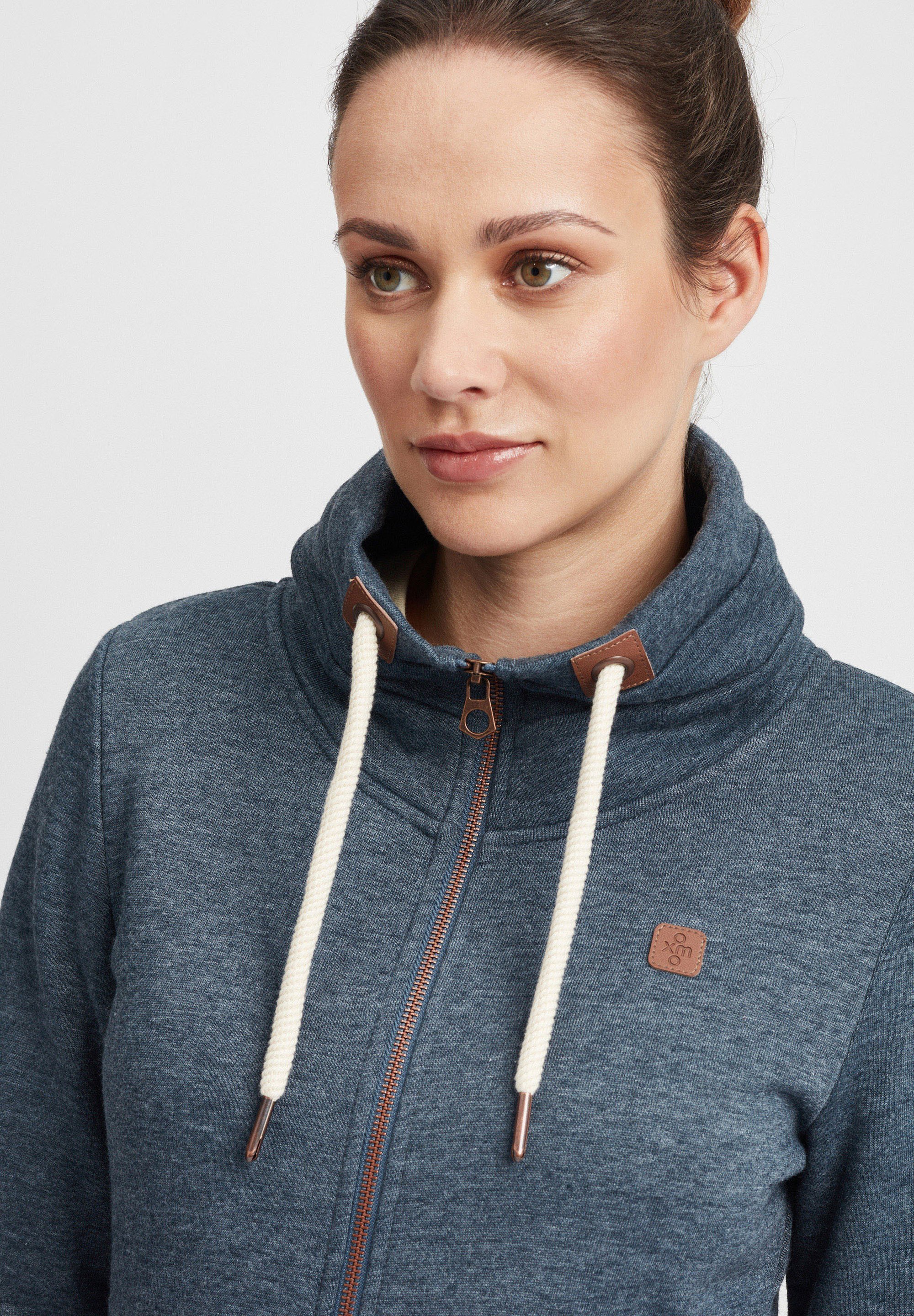 Oxmo OXVICKY - Trui met rits - ins bl mel