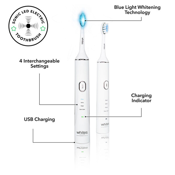 Whites Beaconsfield Sonic LED elektrisk tannbørste