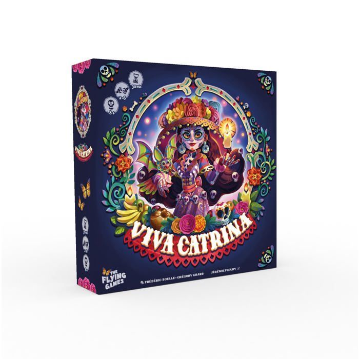 Strategic board game - Blackrock Games - Viva Caterina - 2-6 players - Ages 8+ - Tile placement