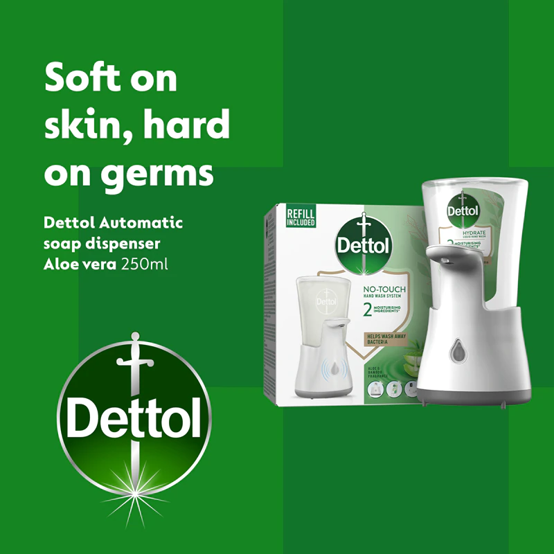 Dettol Soft on Skin Aloë Vera contactloze zeepdispenser