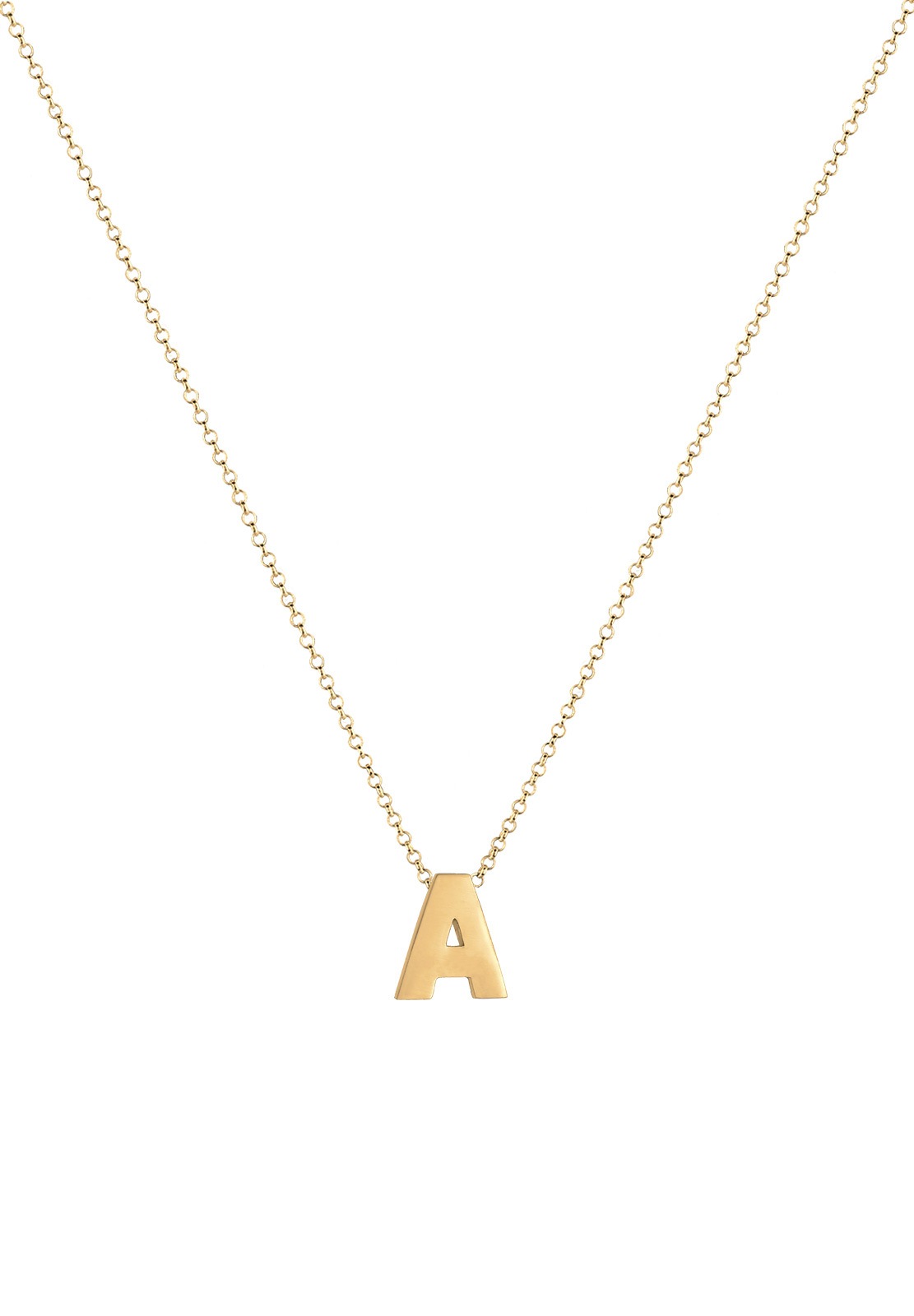 Elli Femme Pendentif Lettre A Initiale - (925/1000) Argent