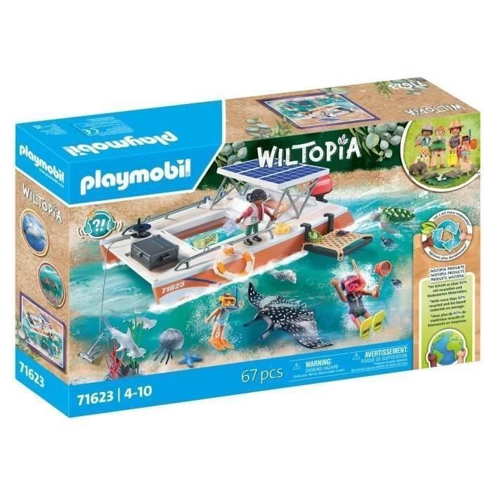 PLAYMOBIL 71623 Koraalrif Uitkijkboot, 67 onderdelen, Leeftijd 4+