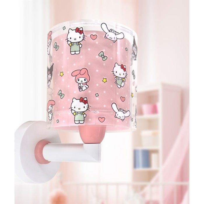Dalber Applique murale pour enfants Hello Kitty & Friends, Kuromi, My Melody et Cinnamoroll enfants