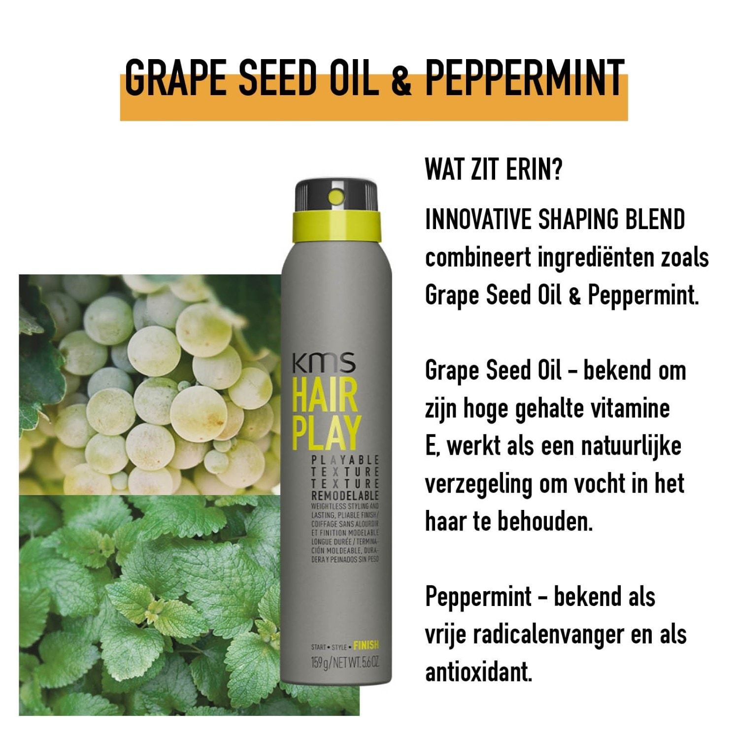 KMS lak za kosu s teksturom koja se lako igra - 200 ml