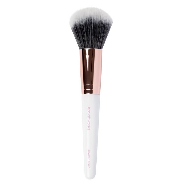 Štětec na pudr Brushworks White & Gold