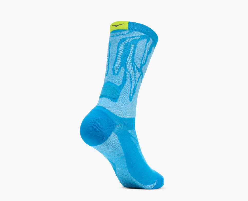 HOKA Calcetines Clifton Crew Run Azul Cielo