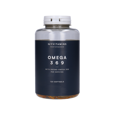 Moje proteinske kapsule Omega 3-6-9 Myvitamins Performance 120 kapsula