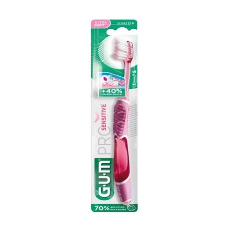 Brosse à dents GUM Gum Pro Sensitive Ultra Soft pour gencives et dents sensibles