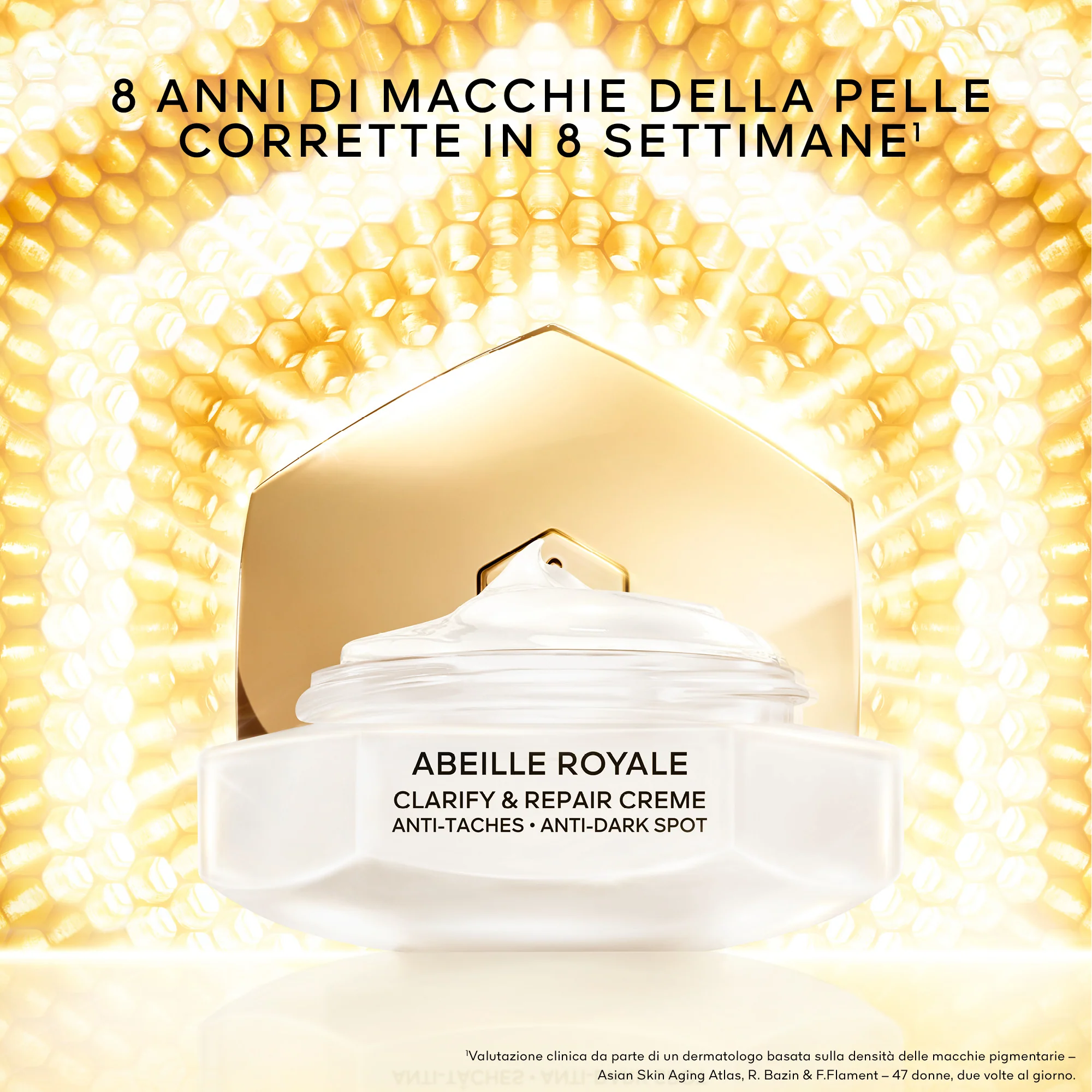 Abeille Royale Clarify & Repair Creme - La Ricarica - Tratt.viso 24 ore antimacchie, Tratt.viso 24 ore antirughe