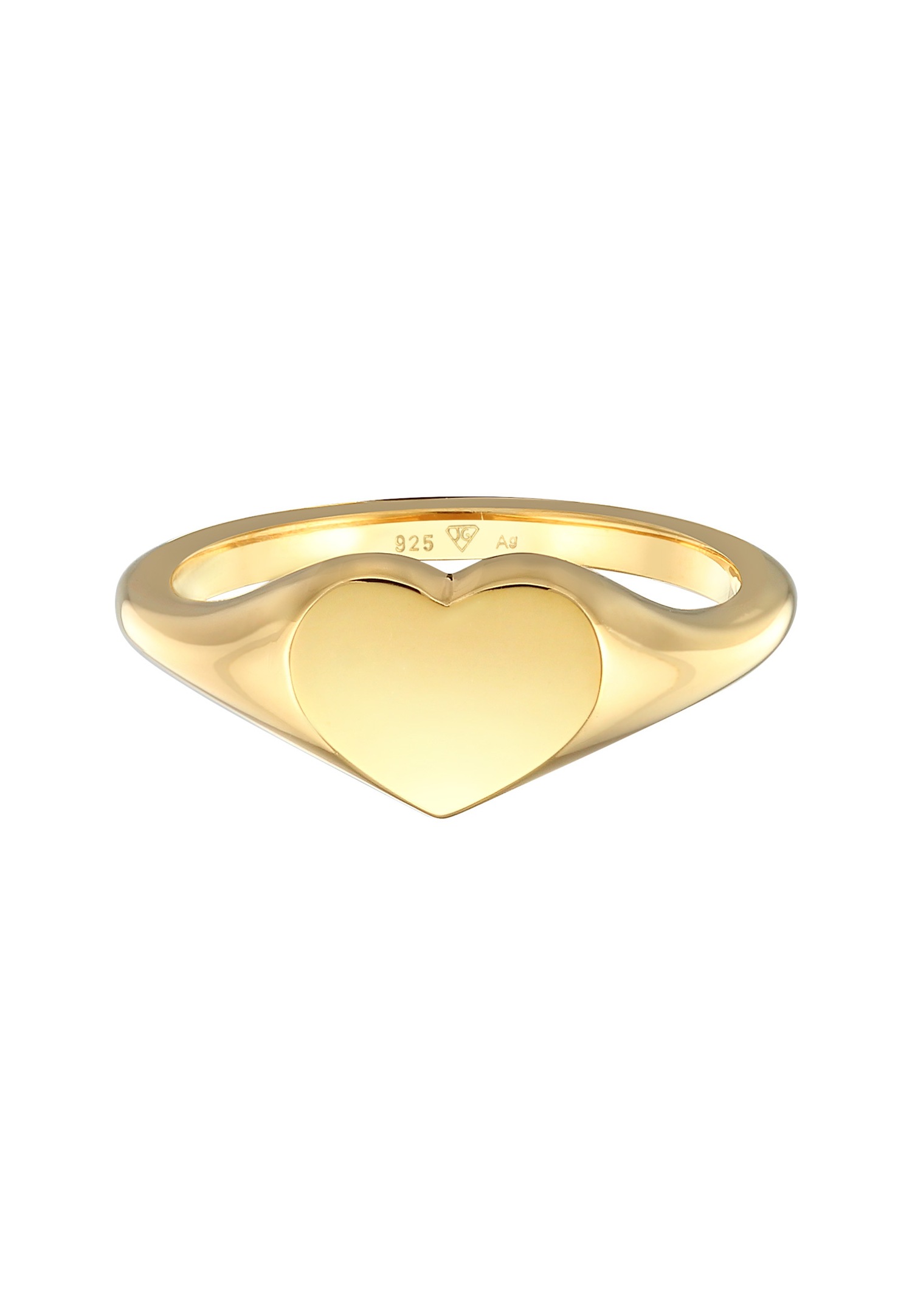 Elli Femmes sceau coeur symbole amour en argent sterling 925