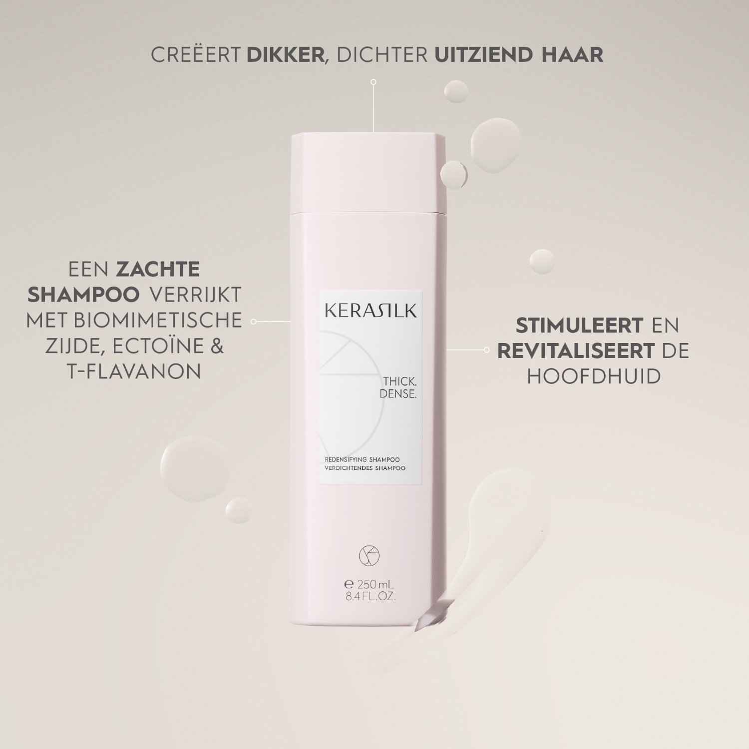 KERASILK Hiusshampoo, Kuiva shampoo – 250 ml