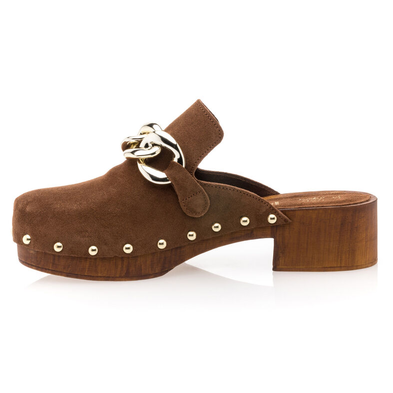 Women's Brown Mules/Clogs