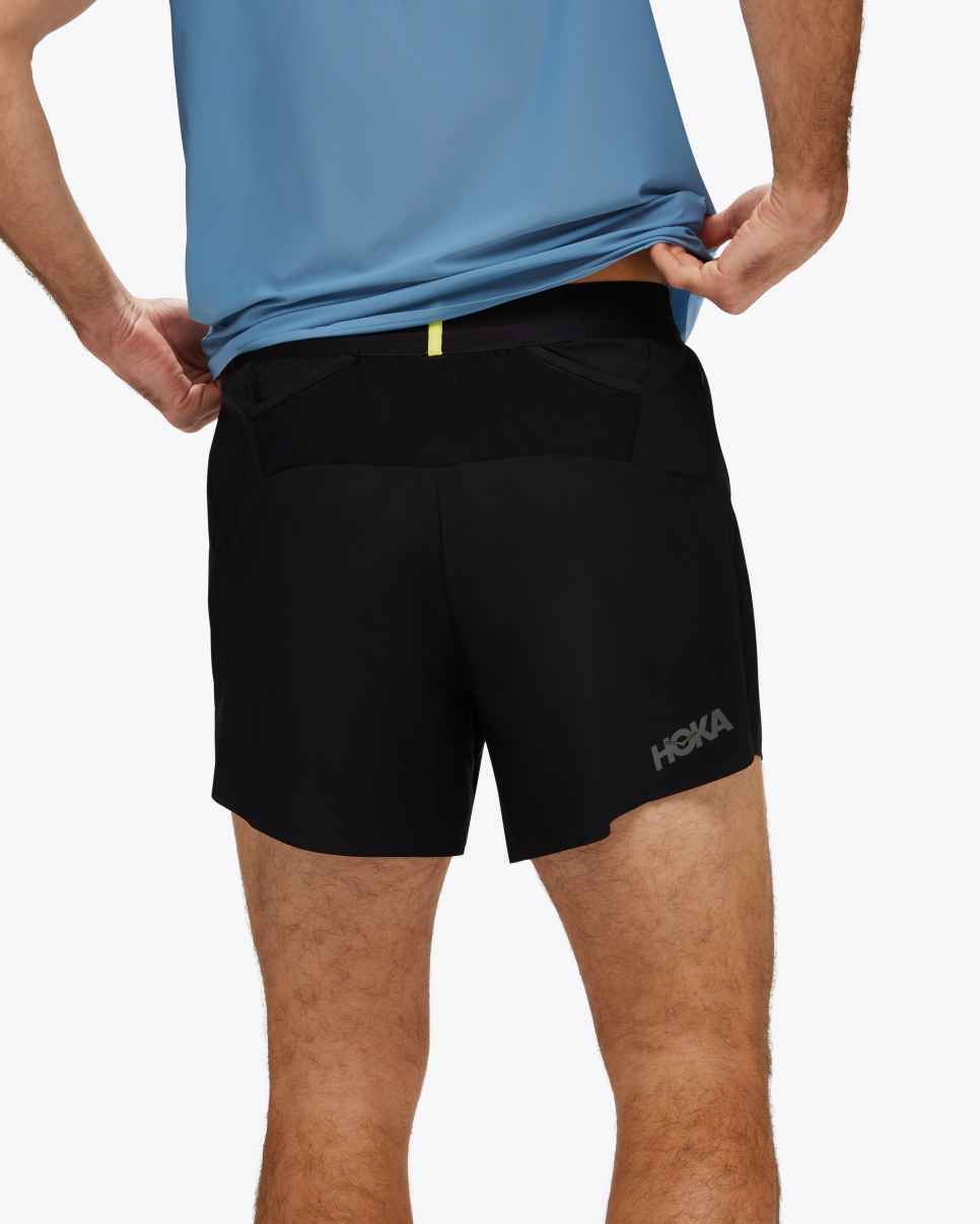 HOKA Glide 5-tommers Short 2-in-1 Zwart