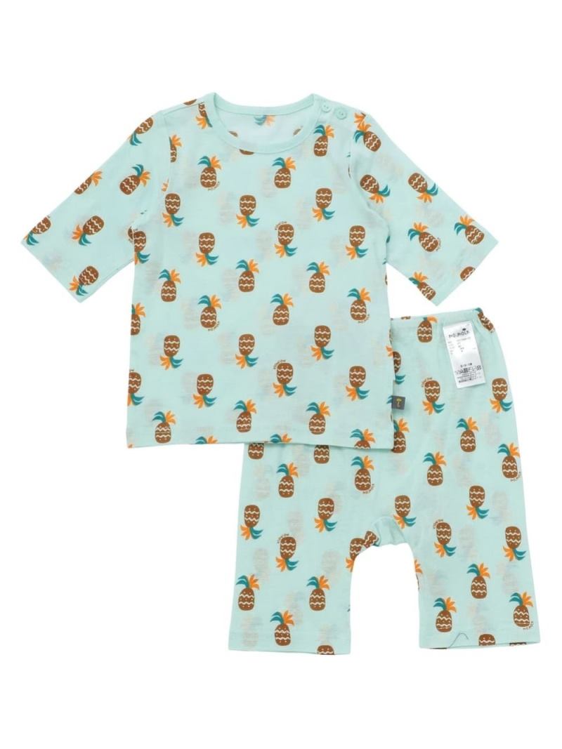 Moimorun/[Vêtements d'intérieur] Ensemble haut et bas manches 7/8 motif ananas