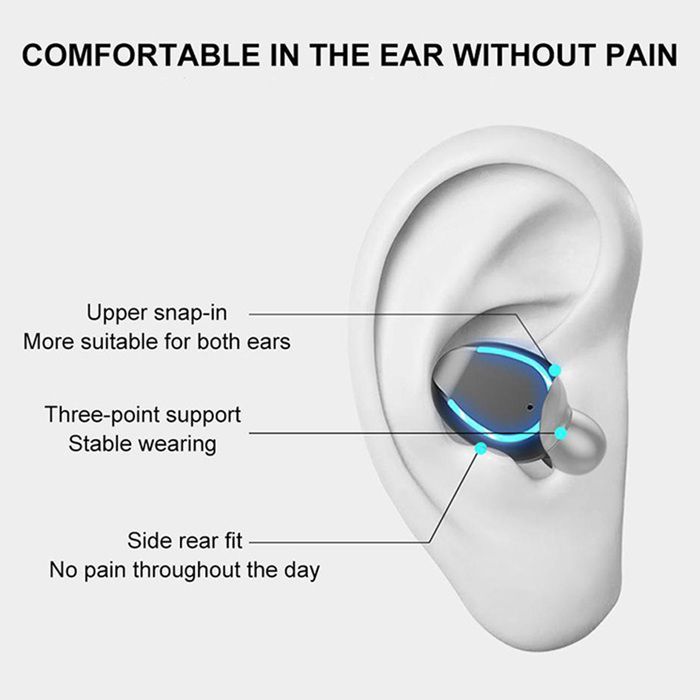 Auriculares Bluetooth inalámbricos OEM F99 (intraurales, con micrófono, cancelación de ruido, color negro)