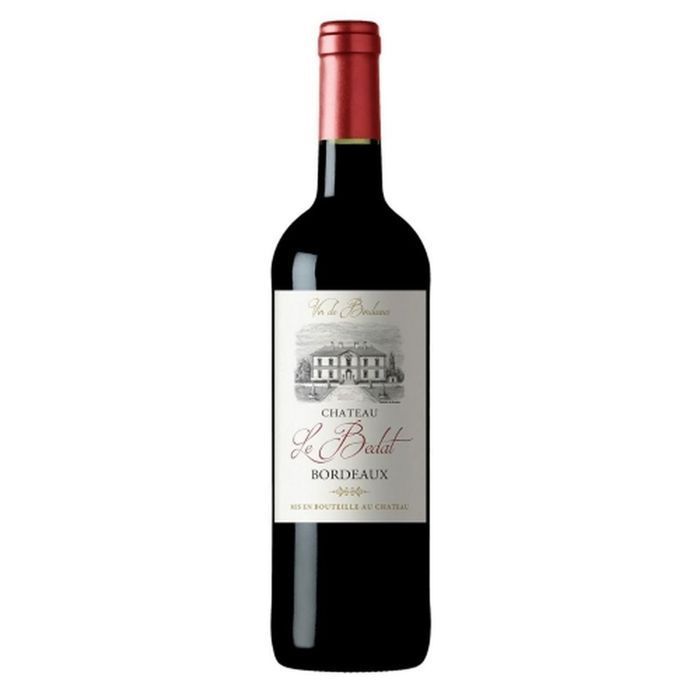 Le Bedat - Lot 6x Vin Rouge Bordeaux Le Bedat AOC / HVE - Bouteille 750ml