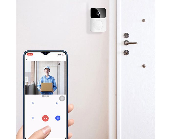 Sonnette sans fil Sonnette vidéo Interphone intelligent WiFi Ring Caméra de sécurité pour téléphone