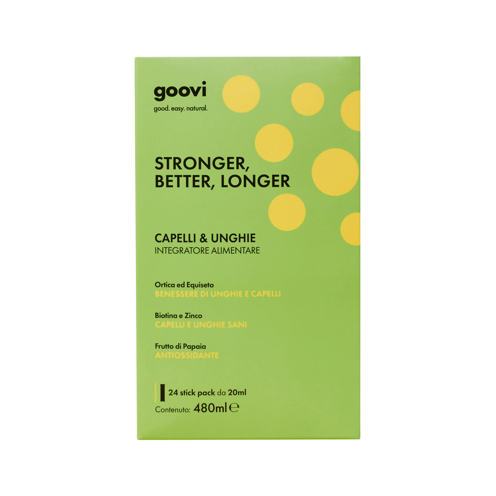 Integratori Alimentari Capelli & Unghie STRONGER, BETTER, LONGER Stick Pack - Integratore Unghie e Capelli