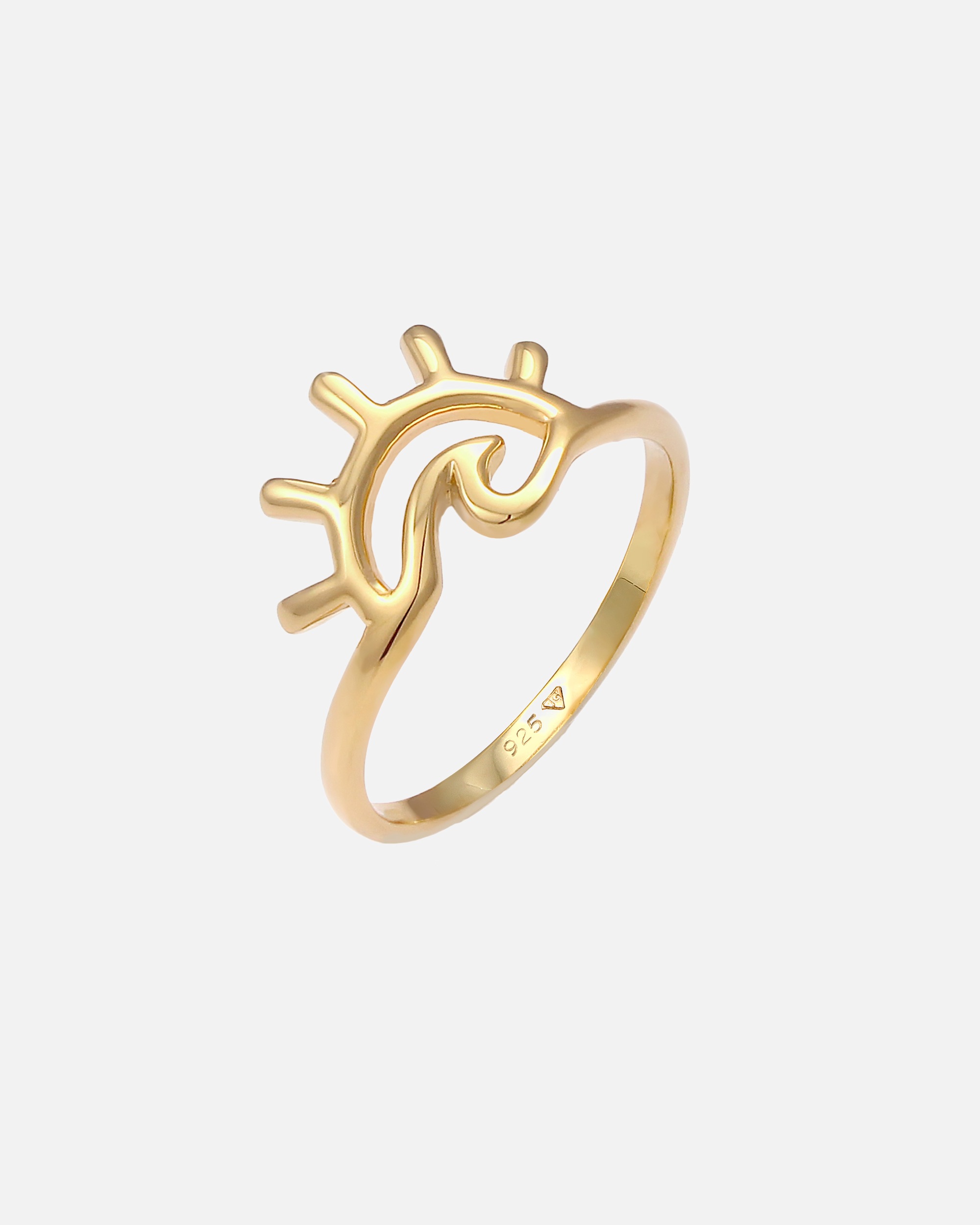 Elli Blogueuse des tendances estivales des vagues de la mer au lever du soleil en argent sterling 925