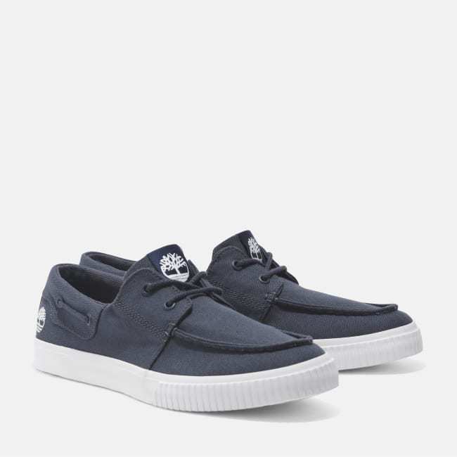 Sneaker Bassa Stringata da Uomo in blu marino