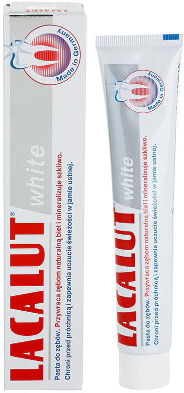 Pasta de dentes Lacalut White com efeito branqueador