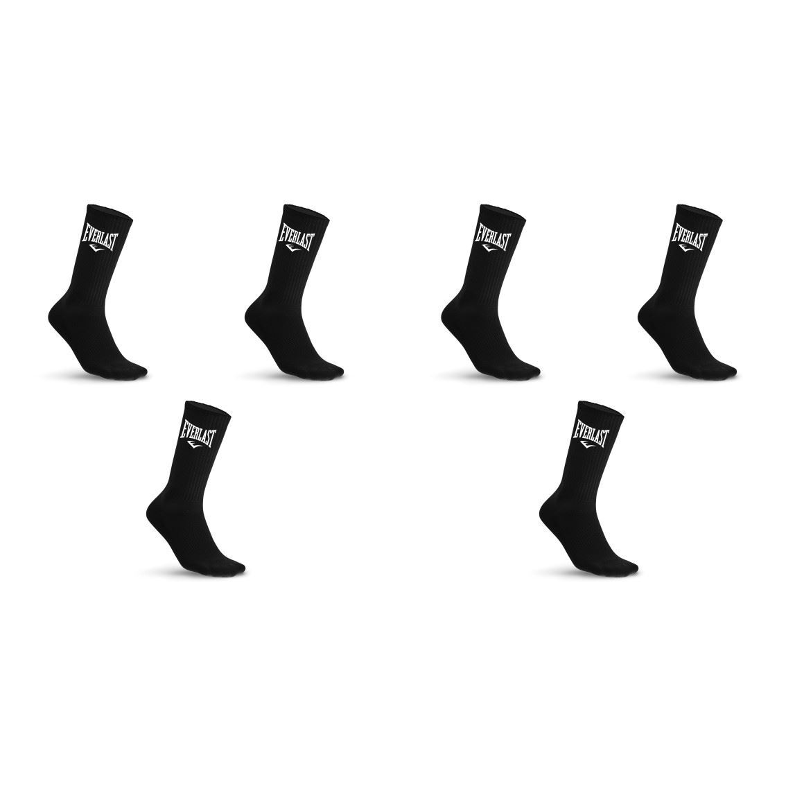 Jeu De 6 Pares De Calcetines Lisos Everlast