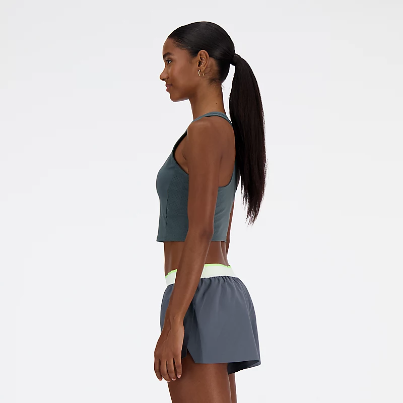 Dames NB Sleek Race Day aansluitende tanktop – GRAFIET