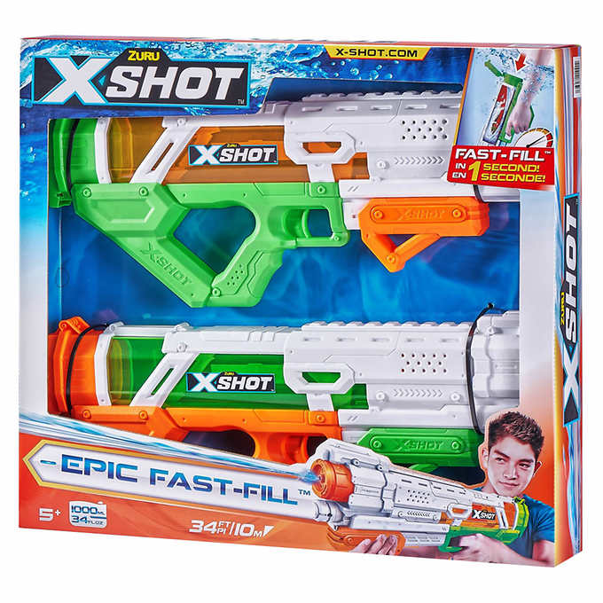 Zuru X-Shot Epic Water Blaster, pachet de 2