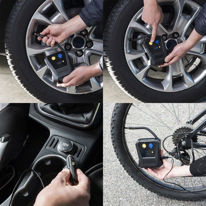 Compresseur mini 12V digital - MICHELIN - Gonflage de 0.05 bars jusqu'à 3.5 bars
