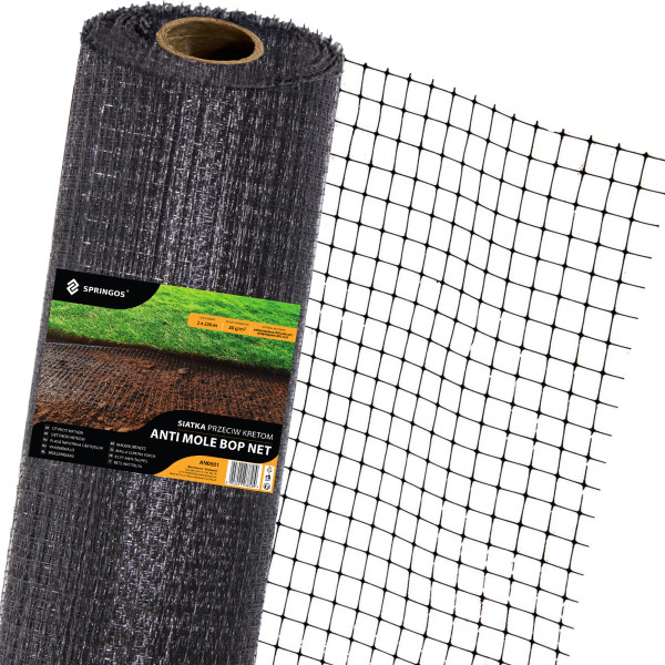 Siatka na krety 2x100 m przeciw kretom, nornicom 30g/m2