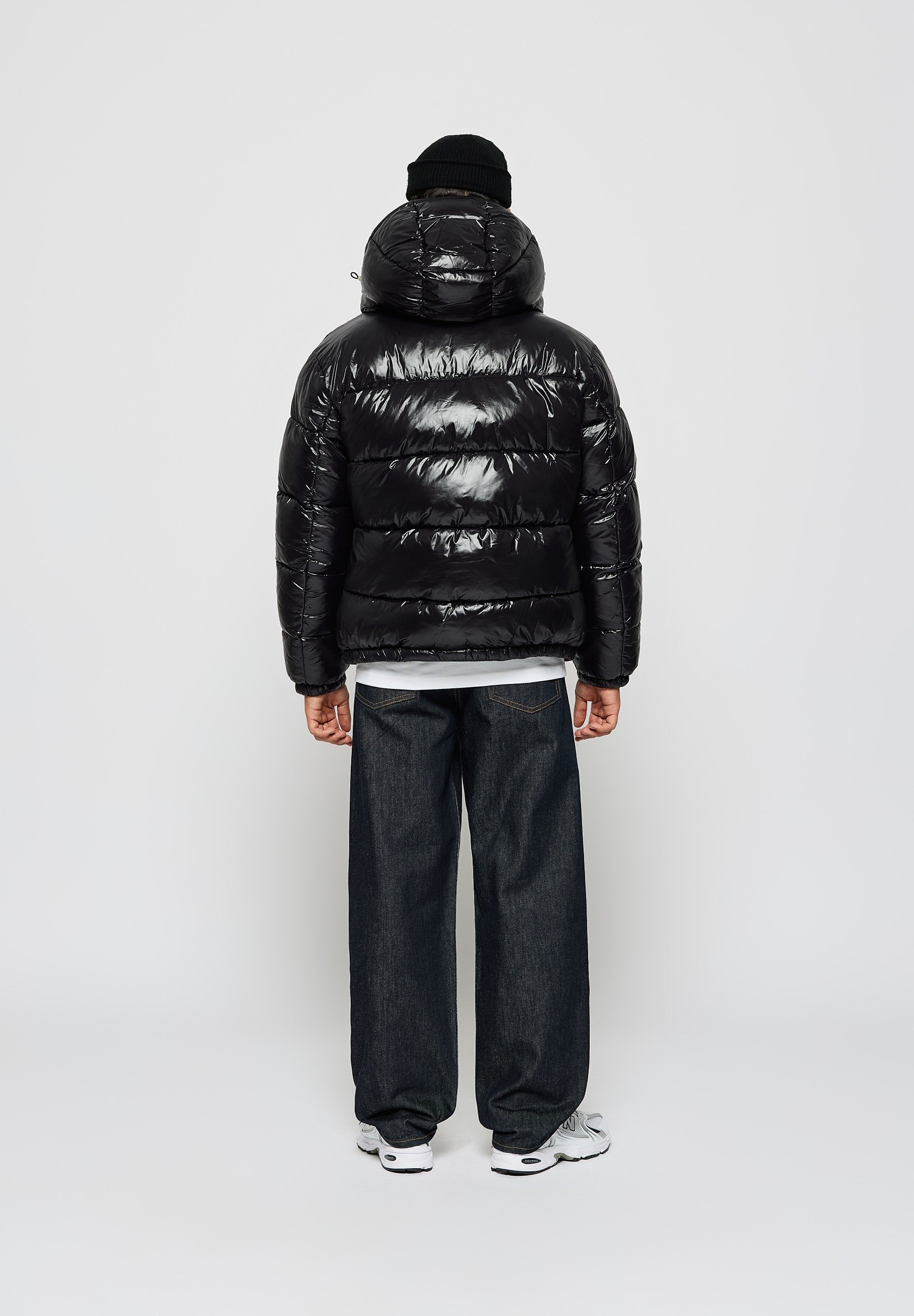 Burocs GLOSSY PUFFER JACKET - Winter jacket - black