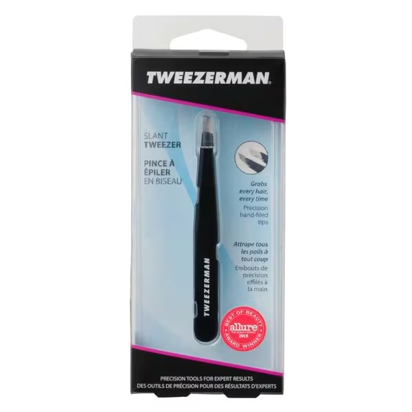 Tweezerman slīpā pincete, pincete, melna