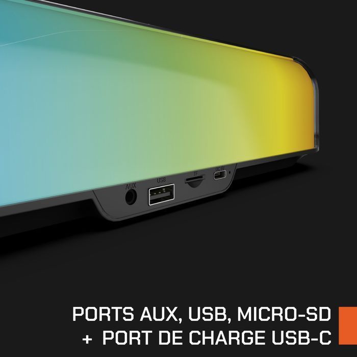Barre de son gaming - NOVA GAMING - Ursae - LED RGB - Noir