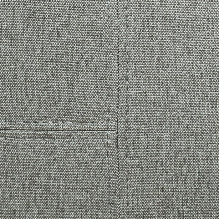 Cama con almacenamiento para adultos MARTIN - Superficie para dormir 140x190 cm - Gris claro - Base de láminas - Ancho 201 x Profundidad 146 x Alto 99 cm