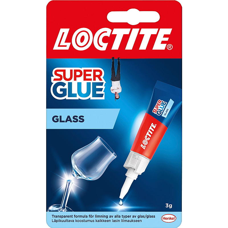 Pegamento instantáneo Loctite 3 g, vidrio, Loctite