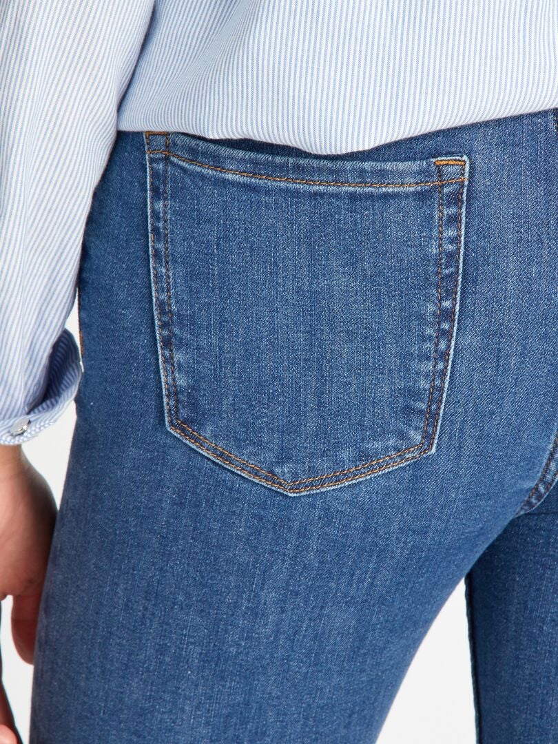 Calça jeans skinny de cintura alta - AZUL