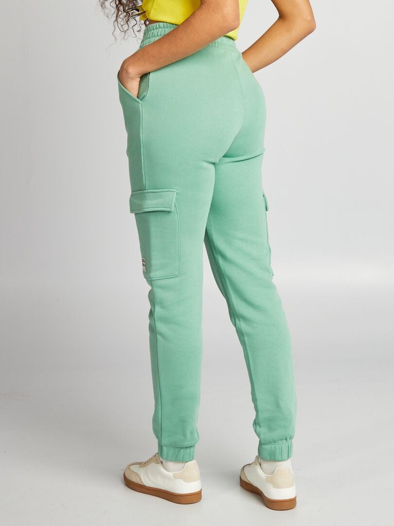 Pantalones deportivos de felpa - VERDES