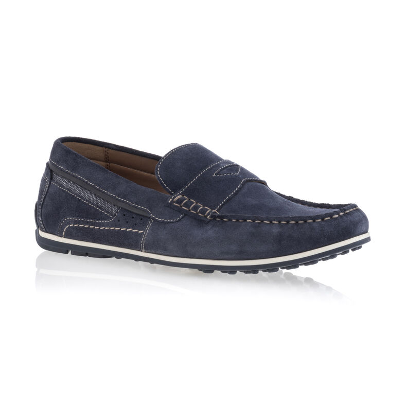 Herre Blå Loafers/Bådsko