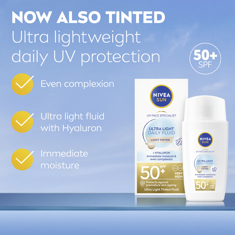 NIVEA SUN Ultra Light protetor solar líquido FPS 50+